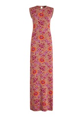Etro - Floral-Knit Maxi Dress - Pink - IT 42 - Moda Operandi