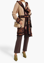 Etro - Jacquard-knit wool-blend hooded cardigan - Neutral - IT 46