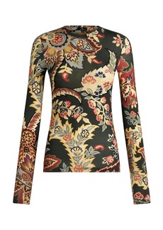 Etro - Jersey Top - Multi - XS - Moda Operandi