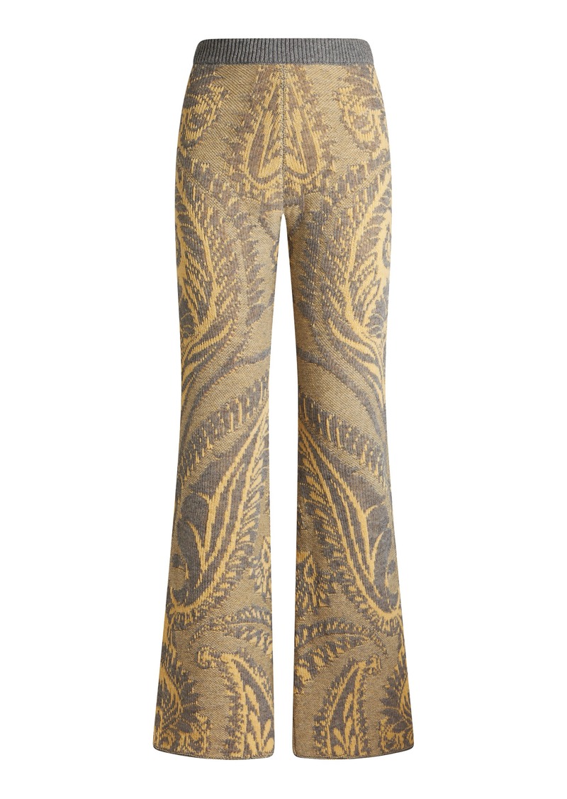 Etro - Knit Wool Flare Pants - Multi - IT 42 - Moda Operandi