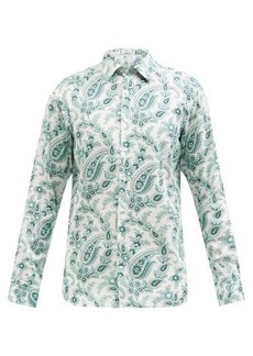 Etro - Paisley-print Cotton-poplin Shirt - Mens - White Print