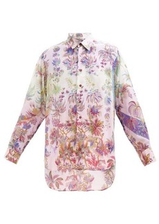 Etro - Paisley-print Silk-crepe Shirt - Mens - Multi