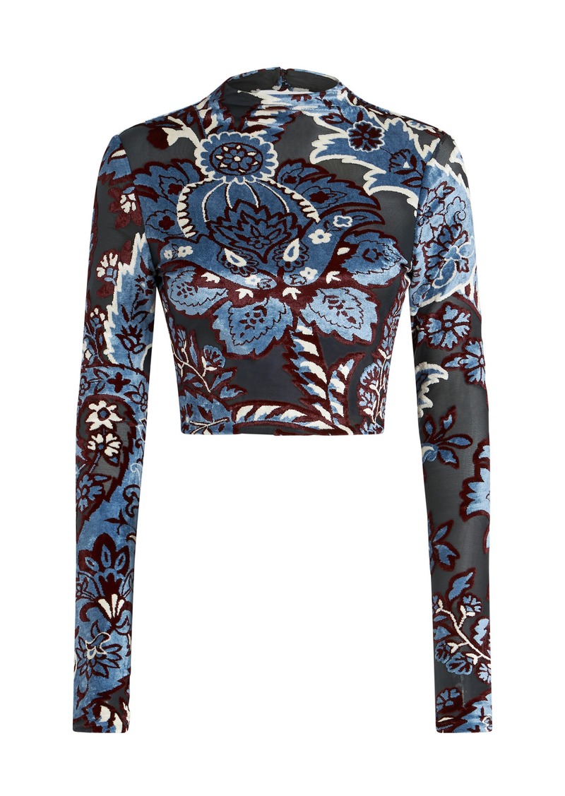 Etro - Printed Crop Top - Multi - IT 36 - Moda Operandi