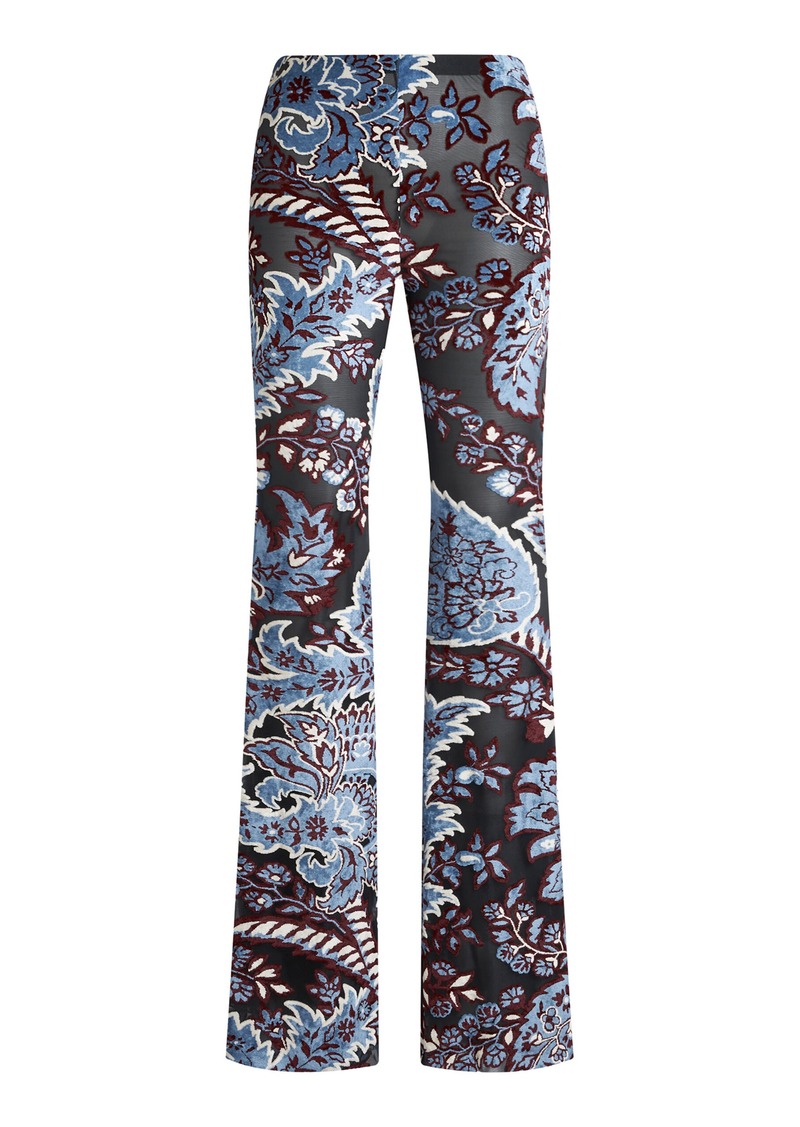 Etro - Printed Flare Pants - Multi - IT 36 - Moda Operandi