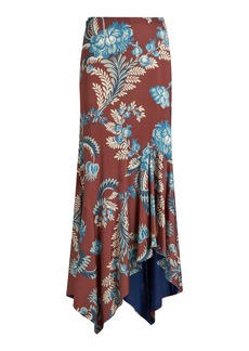 Etro - Printed Jersey Maxi Skirt - Multi - IT 42 - Moda Operandi