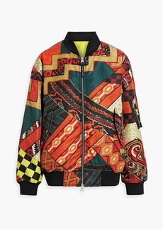 Etro - Printed shell bomber jacket - Red - IT 38