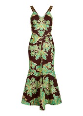 Etro - Printed Stretch-Cotton Midi Dress - Multi - IT 36 - Moda Operandi