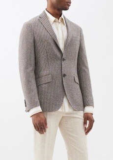 Etro - Wool-blend Tweed Blazer - Mens - Brown