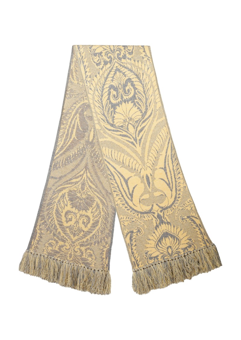 Etro - Wool Knit Printed Scarf - Print - OS - Moda Operandi