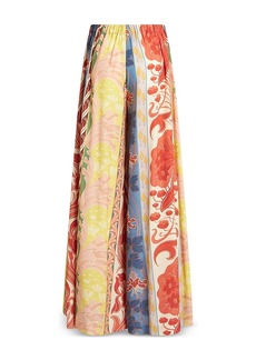 Etro Printed Wide Leg Pants