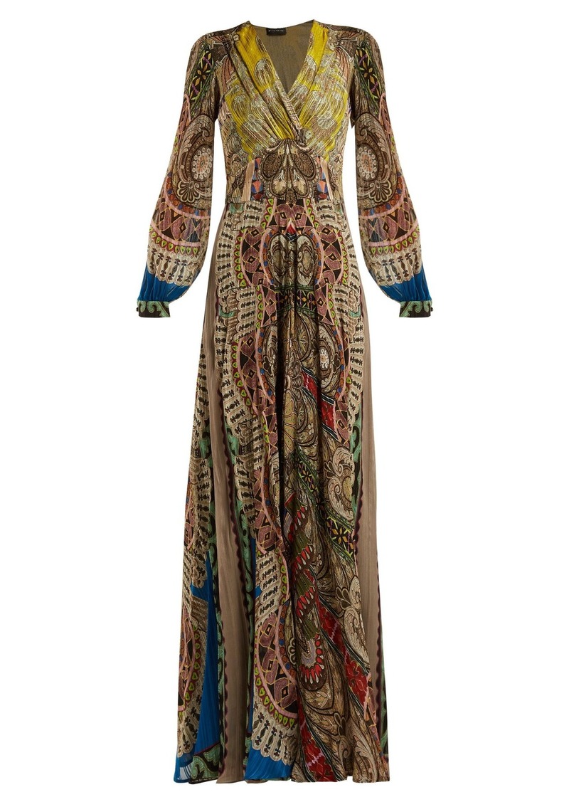 Etro Etro Bloodstone paisley-print silk gown | Dresses