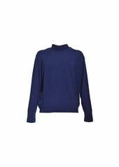 ETRO Blue virgin wool turtleneck Roma with embroidery Etro