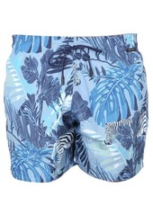 ETRO BOXER SWIMSUIT WITH MAXI FLORAL PRINT
