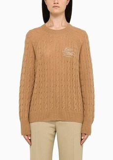 ETRO cable-knit crew-neck sweater