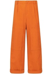 ETRO Cotton wide-leg trousers