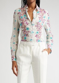 Etro Floral Button-Up Shirt