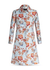 Etro Floral Collared Coat