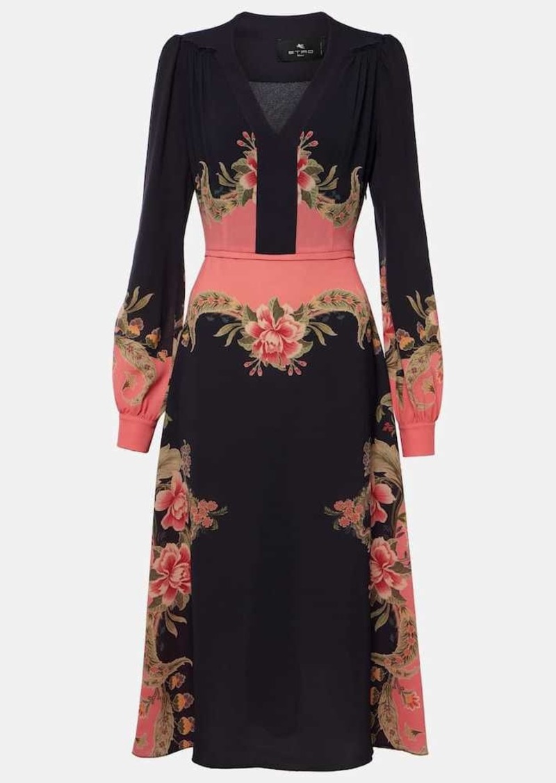 Etro Floral midi dress