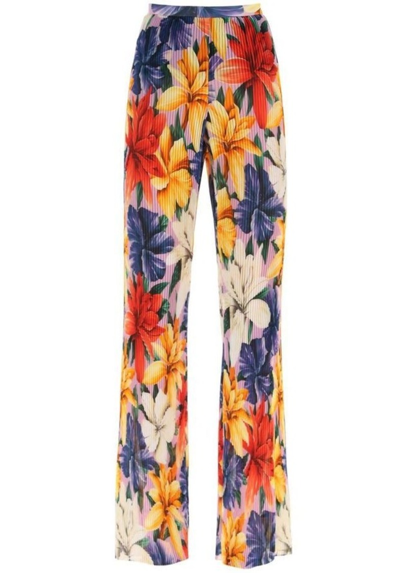 Etro floral pleated chiffon pants