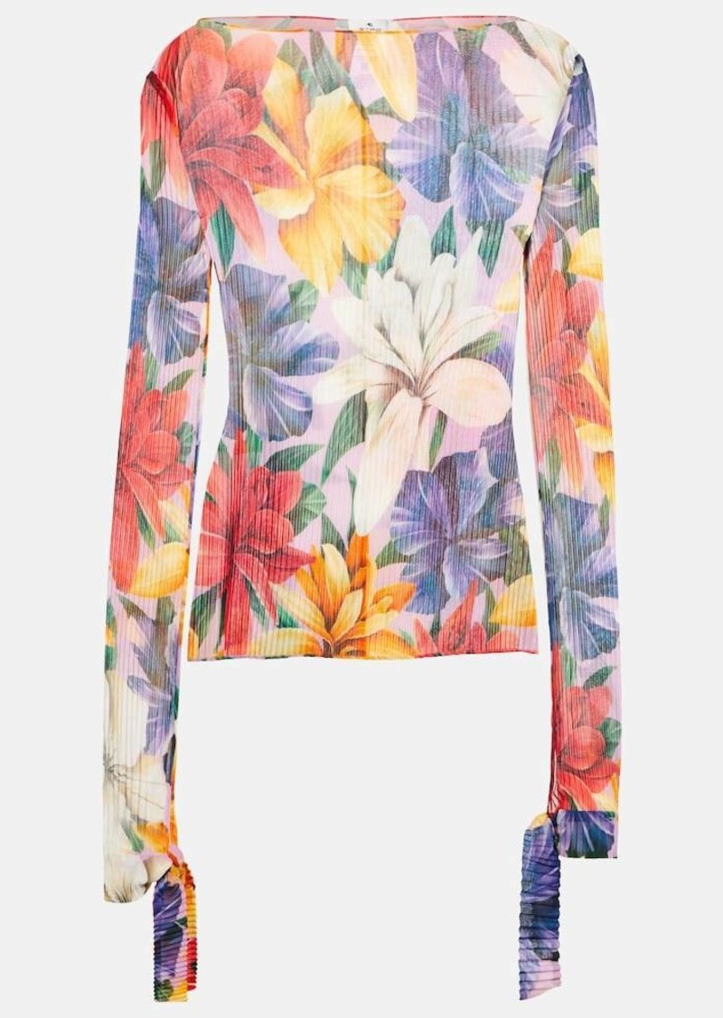 Etro Floral-printed top