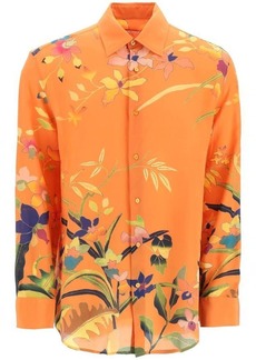 Etro flower print silk shirt
