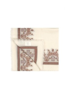 ETRO Fringed scarf with ornamental print