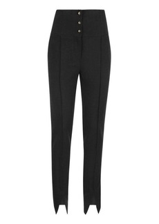 ETRO High-waisted trousers with buttons and Pegasus
