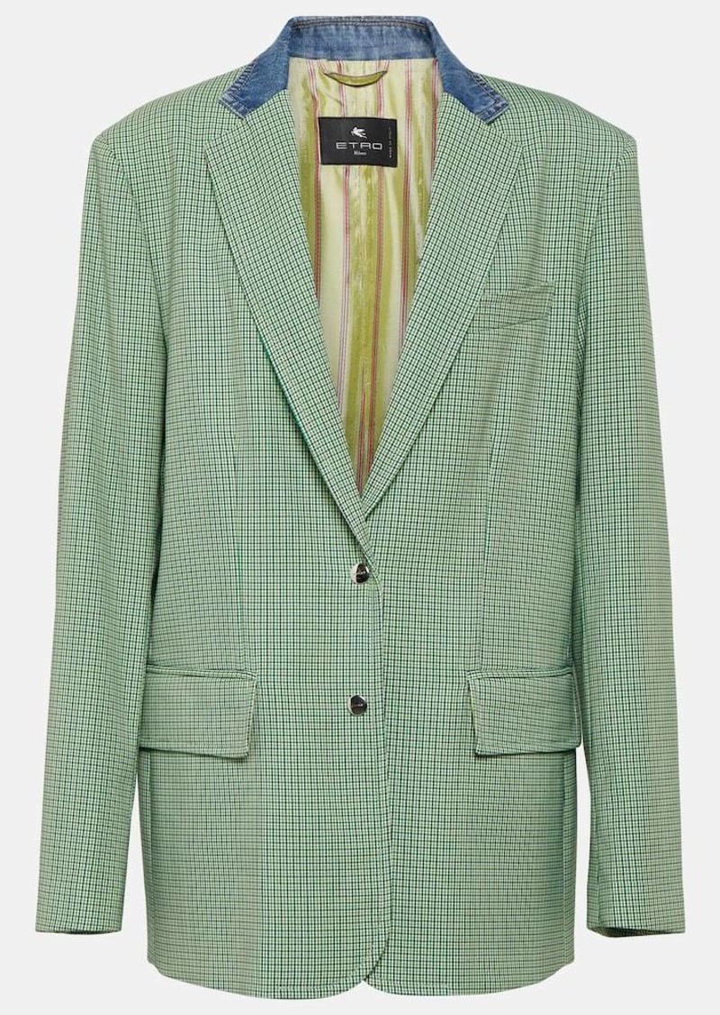 Etro Houndstooth blazer