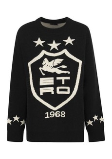 ETRO Jacquard jersey with heraldic coat of arms