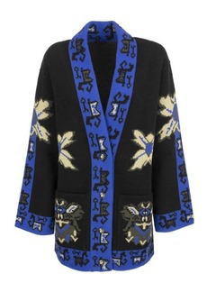 ETRO Jacquard knit coat with geometric patterns