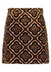 ETRO Jacquard velvet skirt