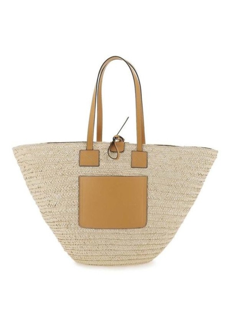 Etro large tote in woven straw