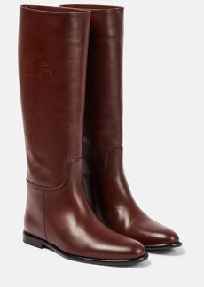 Etro Leather high-knee boots