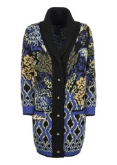 ETRO Long cardigan with floral motifs