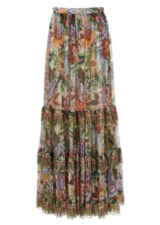 ETRO Long floral skirt