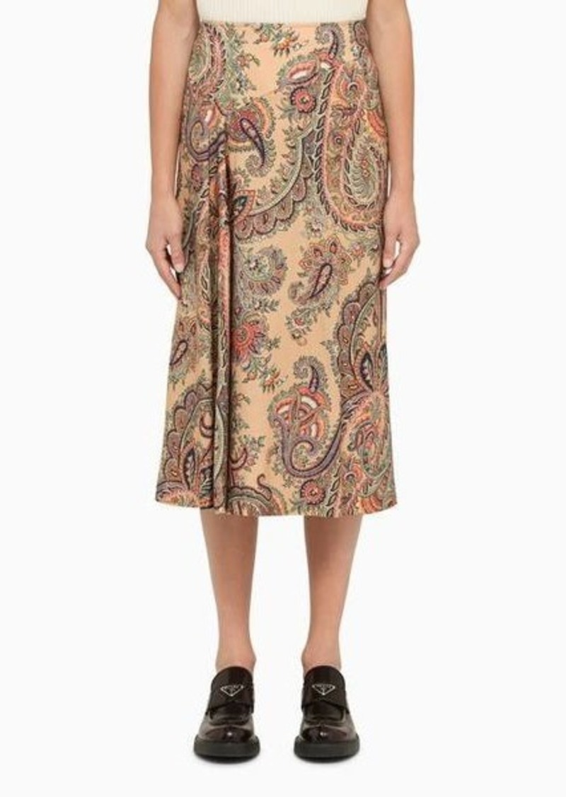 ETRO midi skirt with Paisley motif