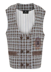 ETRO MIXED WOOL WAIST COAT