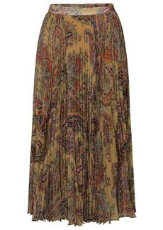 ETRO Multicolored georgette skirt
