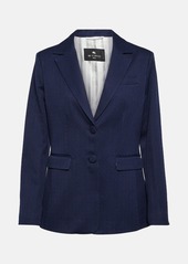Etro Paisley jacquard cotton blazer
