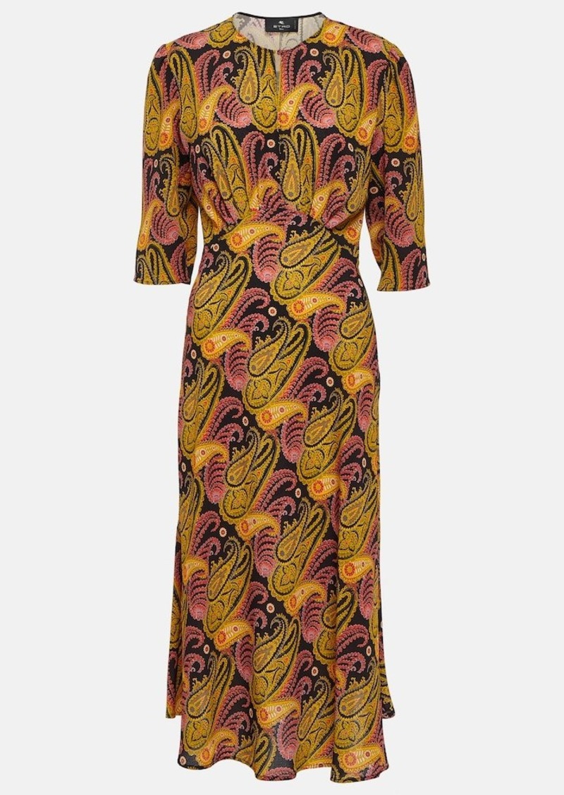 Etro Paisley midi dress