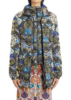 Etro Paisley Print Down Puffer Coat in Black 1 at Nordstrom