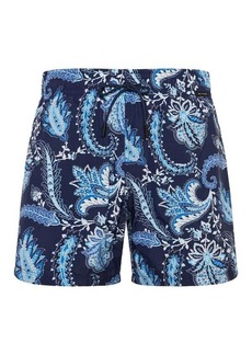 ETRO Paisley Print Logo Swim Shorts