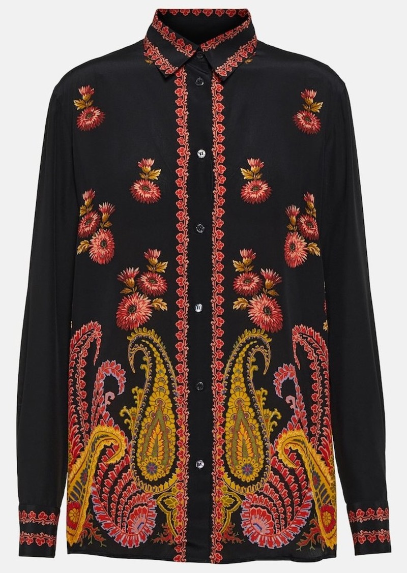 Etro Paisley silk blouse