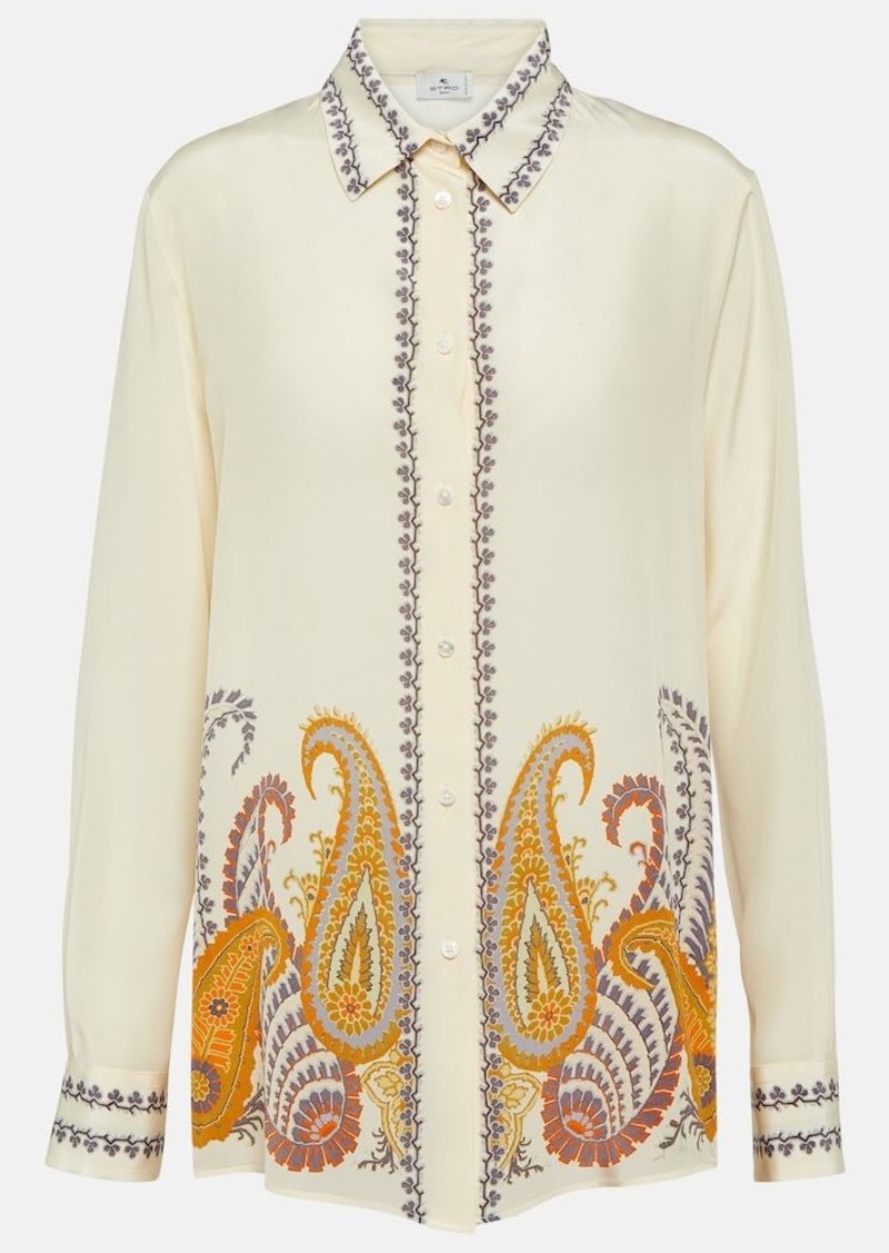 Etro Paisley silk blouse