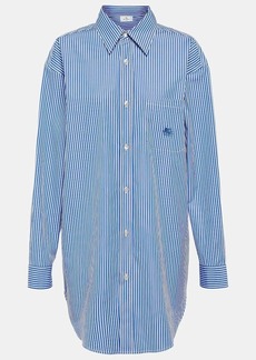 Etro Pegaso pinstriped cotton shirt