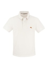 ETRO Piqué polo shirt with Pegasus