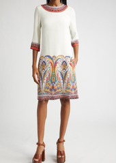 Etro Placed Paisley Print Shift Dress