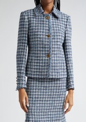 Etro Plaid Tweed Jacket