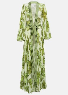 Etro Pleated georgette beach cover-up