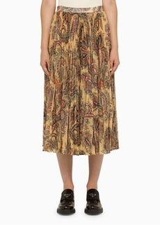 ETRO pleated skirt with print